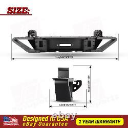 Steel Front Bumper Off-road for 2019-2021 Jeep Wrangler JL JLU LED Fog Lights