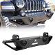 Steel Front Bumper For 18-23 Wrangler Jl Gladiator Jt Heavy Duty Led Fog Lights