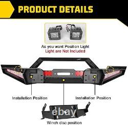 Steel Front Bumper withD-Rings For 2018-2023 Jeep Wrangler JK JL 19-23 GladiatorJT