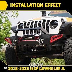 Steel Front Bumper withD-Rings For 2018-2023 Jeep Wrangler JK JL 19-23 GladiatorJT