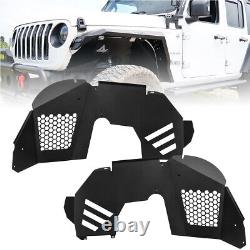 Steel Front/Rear Inner Fender Liners Flares For 2018-2024 Jeep Wrangler JL JLU