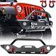 Textured Front Bumper For 2018-2024 Jeep Wrangler Jl Jlu With2d-rings Steel