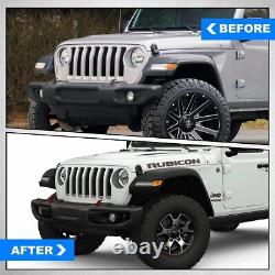 Textured Front Bumper for 2018-2024 Jeep Wrangler JL JLU with2D-Rings Steel