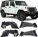 Textured Steel Front Rear Inner Fender Liners For 2007-2018 Jeep Wrangler Jk Jku