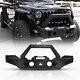 Wolfx Full Width For 2007-2018 Jeep Wrangler Jk/jku Front Bumper Powder-coated