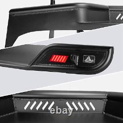 Wolfstorm Rear Bumper For 2007-18 Jeep Wrangler JK JKU With LED Brake Lights Steel